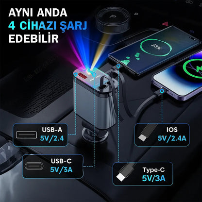 Yıldız Projeksiyonlu 66W ŞARJ CİHAZI